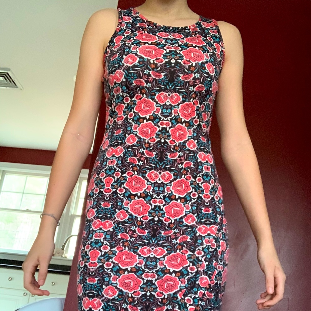 Floral knee length dress